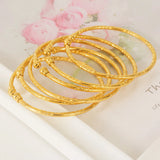 3MM African Jewelry Indian Bangles Ball Dubai Bangles For Women