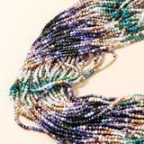3MM Natural Stone Colorful Faceted Tiny Beads Agates Crystal Loose Gems