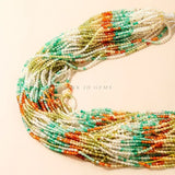 3MM Natural Stone Colorful Faceted Tiny Beads Agates Crystal Loose Gems