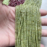 3MM Peridot Garnet Gem Olivine Beads