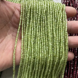 3MM Peridot Garnet Gem Olivine Beads