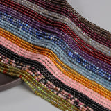 3MM High Gem Beads Natural Round Smooth Stone Loose Spacer Small Bead