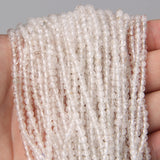 3MM High Gem Beads Natural Round Smooth Stone Loose Spacer Small Bead
