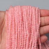 3MM High Gem Beads Natural Round Smooth Stone Loose Spacer Small Bead
