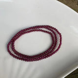 3MM Purple Garnet Bracelet for Women