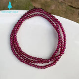 3MM Purple Garnet Bracelet for Women