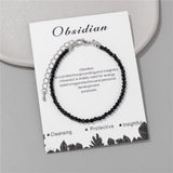 3MM Natural Stone Beads Bracelet Round Faceted Amethysts Turquoises Lapis
