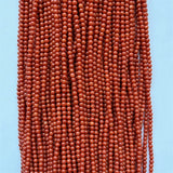 3MM Orange Red Coral Stone Round Beads for DIY Jewelry