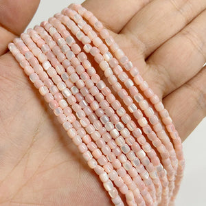 3MM Pink Mother of Pearl Shell Beads for Jewelry Making