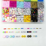 3MM Rainbow Seed Beads Kit Letter Beads Bracelet Necklace Jewelry Making Set