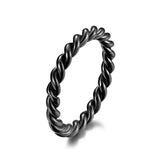 3MM Braided Shape Ring Stainless Steel Couple Ring