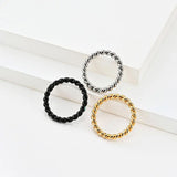 3MM Braided Shape Ring Stainless Steel Couple Ring