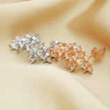 925 Sterling Silver Rose Plated Earrings