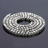 3MM Tennis Chain Hip Hop Cubic Zirconia Crystal Chain 16-30 Inch