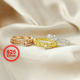 3MM Round CZ Stone Prong Bezel 925 Sterling Silver Adjustable Ring Setting