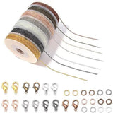 3M Bulk Link Chain With Jump Rings Lobster Clasps Necklace Chains DIY