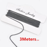 3M Cuban Link Chain for Jewelry Making