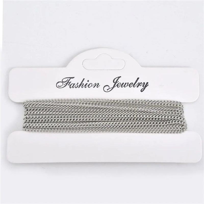 3M Cuban Link Chain for Jewelry Making
