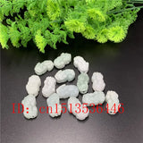 3PC DIY Natural Emerald Pixiu Pendant Necklace