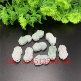 3PC DIY Natural Emerald Pixiu Pendant Necklace