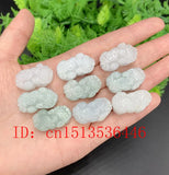 3PC DIY Natural Emerald Pixiu Pendant Necklace
