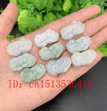 3PC DIY Natural Emerald Pixiu Pendant Necklace