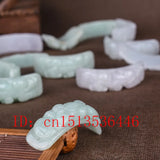 Natural Jade Emerald Pixiu Beads Bracelet Pendant DIY Accessories Bangle