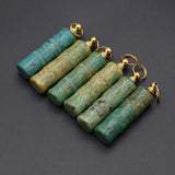 Natural Stone Phoenix Turquoise Perfume Bottle Pendant For Jewelry Making