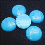3PCS 40MM Turquoise Stone Round Cabochons Women Pendants Making