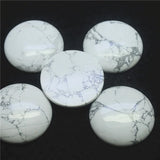 3PCS 40MM Turquoise Stone Round Cabochons Women Pendants Making