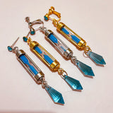 Anime Vanitas Cosplay Earrings Sets with Hourglass Crystal