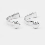 3PCS Antique Silver Heart Hook Clasp For 10*5mm Leather Cord Bracelet DIY