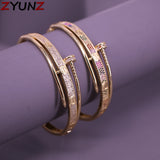 3PCS Classic Woman Bangles Top Cubic Zircon Jewelry Bangle For Women