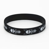Skull Man Silicone Wristband Sports Skeleton Rubber Bracelets