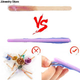 3PCS Silicone Mirror Stirring Rod Resin Dripping Tool