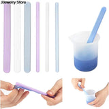 3PCS Silicone Mirror Stirring Rod Resin Dripping Tool