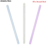 3PCS Silicone Mirror Stirring Rod Resin Dripping Tool