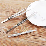 3PCS Diamond Jewelry Tweezers With Slot Clamping Jewelry Tools