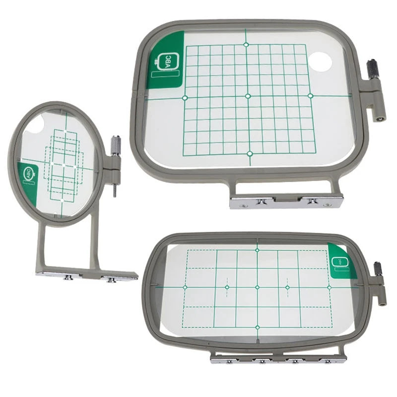 3PCS Embroidery Hoop Frame Set for Brother Sewing Machines