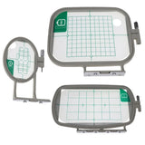 3PCS Embroidery Hoop Frame Set for Brother Sewing Machines