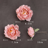 3PCS Flower Hair Clips Chinese Hanfu Headpiece Pearl U-shaped Hairpins
