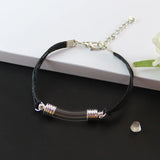Glass Vial Pendant Bracelet Name on Rice Jewelry
