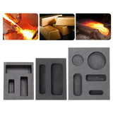 3PCS Graphite Ingot Mold Furnace Casting Smelting Tool
