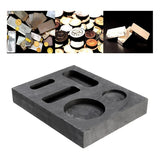 3PCS Graphite Ingot Mold for Casting Smelting Silver Metal Tools