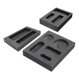 3PCS Graphite Ingot Mold for Casting Smelting Silver Metal Tools