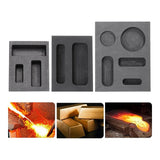 3PCS Graphite Ingot Mold for Casting and Smelting