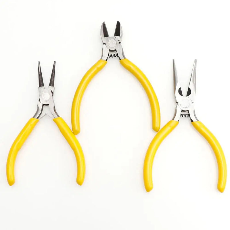3PCS Jewelry Making Tools Beading Pliers Set Handcraft Beadwork Repair