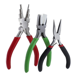 3PCS Jewelry Pliers for DIY Earrings Necklaces Rings