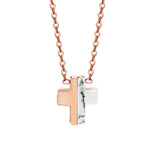 3PCS Cross Pendant 316L Stainless Steel Stone Necklace Chain Pendant Necklaces