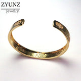 Lucky Eye Open Cuff Bracelet Bangle Micro Pave Fatima Hamsa Hand Bangle